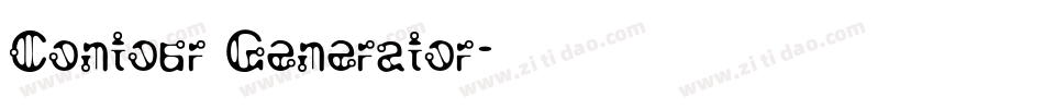 Contour Generator字体转换